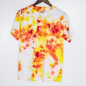 Orange tie dye t-shirt